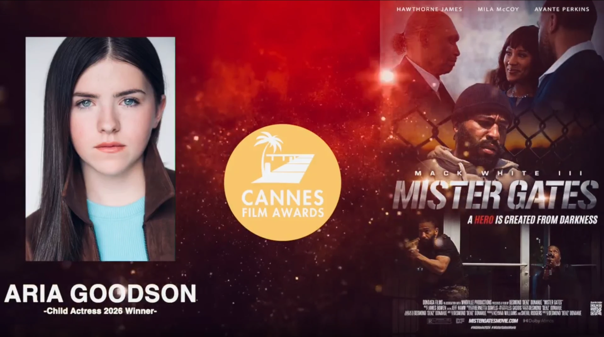 Dondaga Film Studios takes Best Child Actress at the Cannes Film Awards