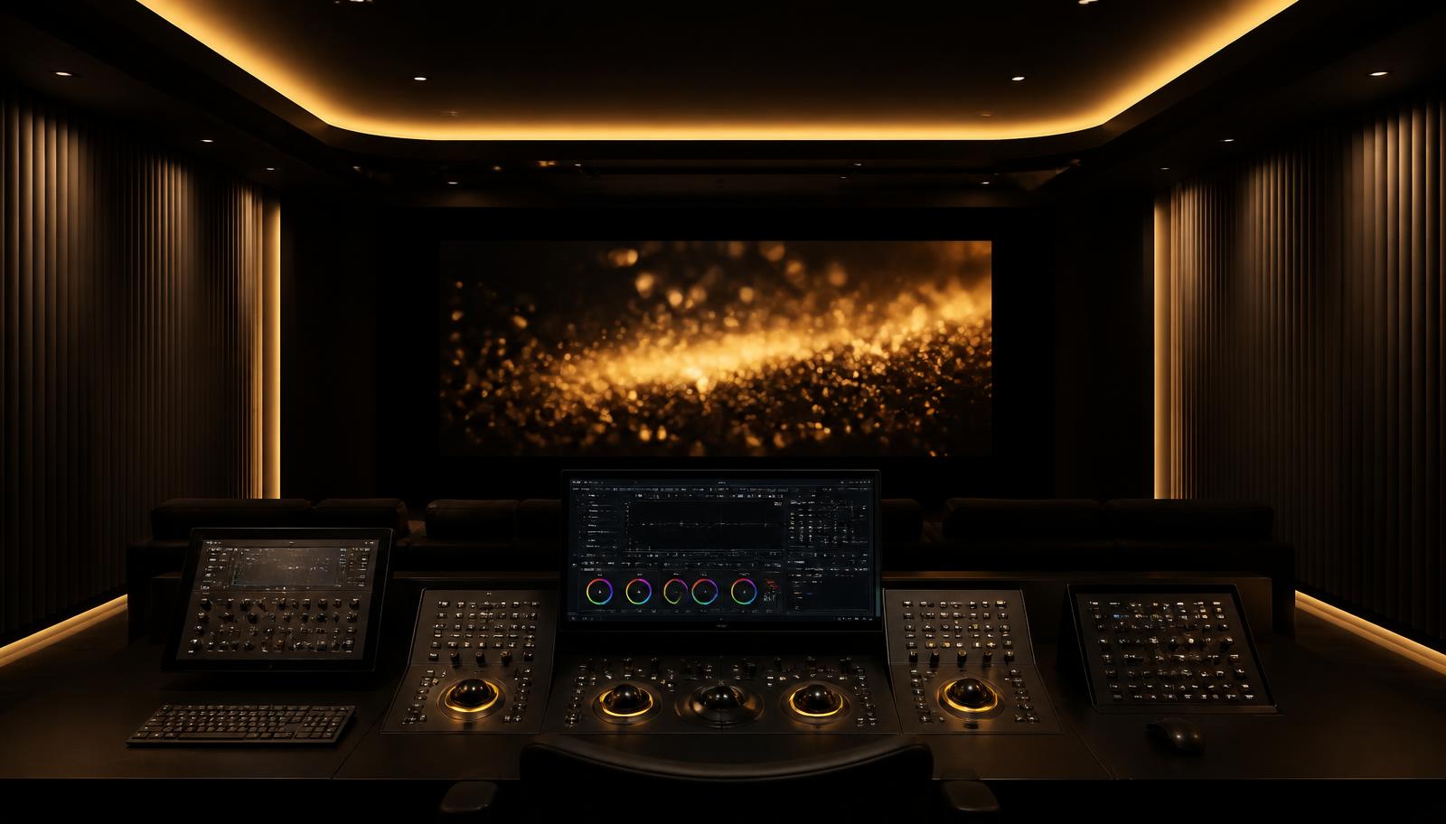 Color grading suite at Dondaga Film Studios